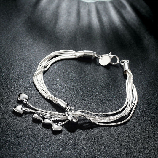 Plated Silver Charming Bracelets